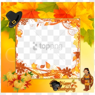 Free Png Happy Thanksgiving Picture Frame Png Image - Happy Thanksgiving Frames Clipart