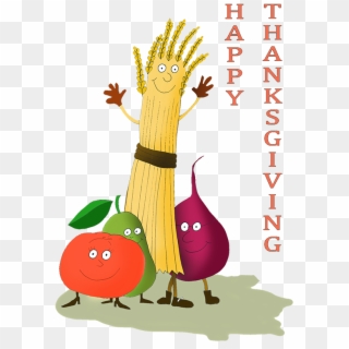 Happy Thanksgiving Clipart - Happy Thanksgiving Vegetables - Png Download