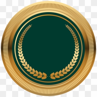 Green Gold Seal Badge Png Transparent Image Clipart