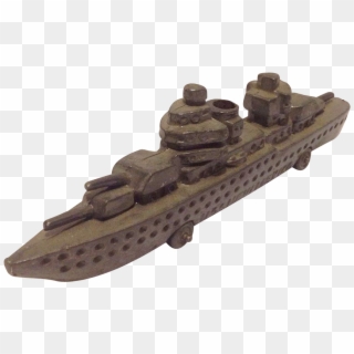 Ww2 U - S - S - New Mexico Cast Iron Battleship Toy - Scale Model Clipart