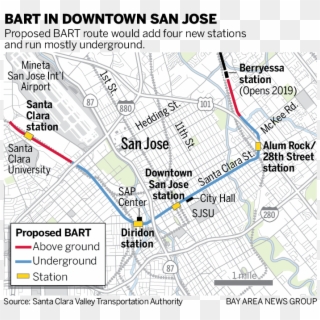 Bart Map “ - San Jose Bart Clipart