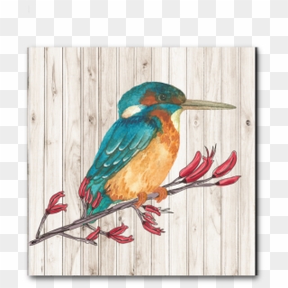 Plywood Art Block - Hummingbird Clipart