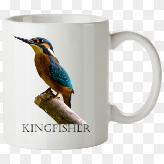 Kingfisher Bird Coffee Mug, Personalized With Your - Spreu Vom Weizen Trennen Clipart