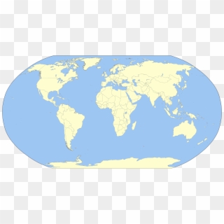 World Map - World Map Labeled Japan Clipart
