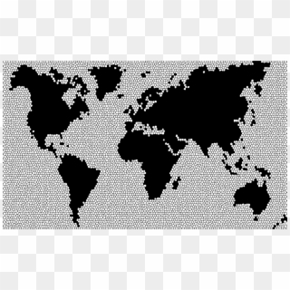 World Political Map World Map Globe - World Map Mosaic Clipart