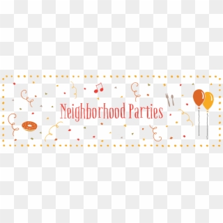 <h1>neighborhood Parties</h1> Fall Party Banner Church Clipart