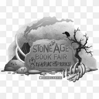 Stone Age Large Logo - Dino Mite Book Fair Clipart