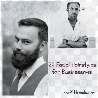 Businessmen Men Beard Styles - Ryan Gosling Graphic Designer Clipart