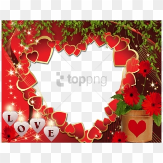 Free Png Love Frame Full Hd Png Image With Transparent - Hd Love Photo Frame Clipart