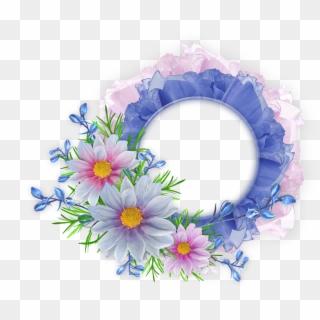 Round Frame Png Collection, Round Frame Png Hd Image, - Floral Photo Frames Png Clipart