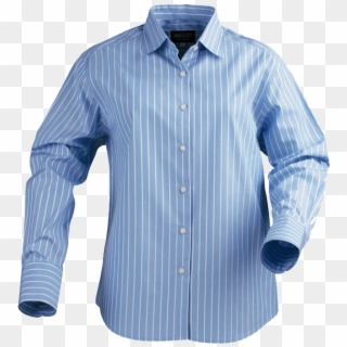 Virginia Ladies Cotton Business Shirt - Long-sleeved T-shirt Clipart