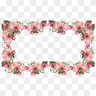 Free Png Flowers Borders Transparent Png - Vintage Flower Borders Png Clipart