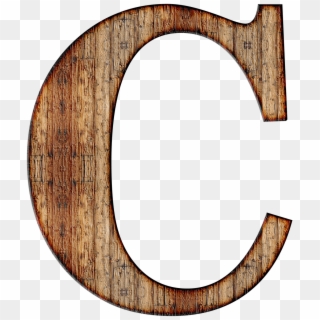 Wooden Capital Letter C - Letter C Png Clipart