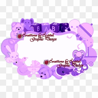 Cbycgraphicdesign Custom Borders Baby Birth Announcements, Clipart