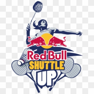 Red Bull Shuttle Up - Logo Badminton Tournament Clipart
