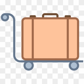 Image - Luggage Trolley Clipart - Png Download