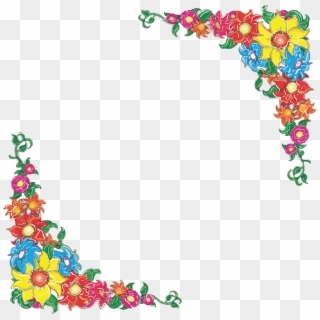 Mexican Flower Border Clip Art - Png Download
