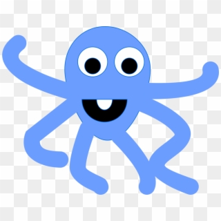 Octopus Human Behavior Smiley Logo Animated Cartoon Clipart