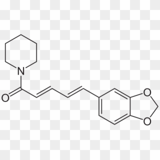 Piperidine 1 [5 1 Oxo 2,4 Pentadienyl]piperidine - Enol Form Of Curcumin Clipart