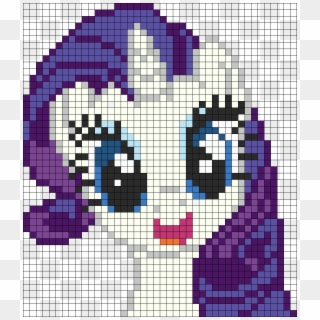 Happy Rarity Perler Bead Pattern / Bead Sprite - My Little Pony En Pixel Clipart