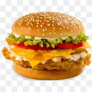 Spicy Paneer Burger - Veg Cheese Burger Clipart