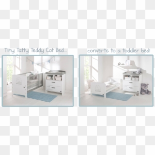 Tiny Tatty Teddy Cot Bed - Cabinetry Clipart
