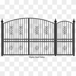 Vigate Steel And Wrought Irom Pedestrian And Driveway - Century Park Clipart