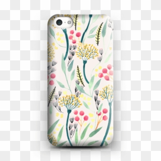 Summer Floral Pattern Case Iphone 5c - Mobile Phone Case Clipart