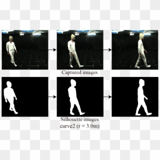 Models Of Forty Two Walking People, Silhouette Images - Shadow Clipart