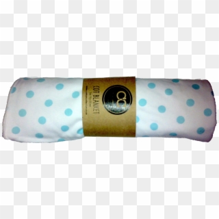 Cotton Collective Blue Polka Dot Cot Blanket Clipart