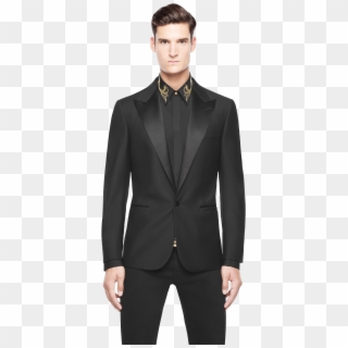 1425 X 2000 2 - All Black Versace Suit Clipart