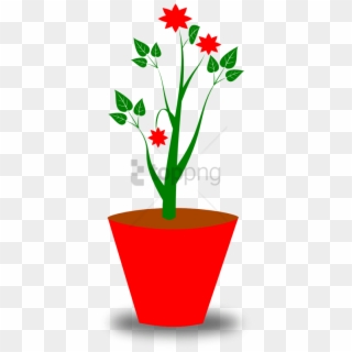 Free Png Download Transparent Flower Pot Png Images - Gambar Pot Dan Bunga Clipart