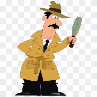 Detective, Investigation, Man, Police, Crime, Glass - Looking For Main Idea Clipart