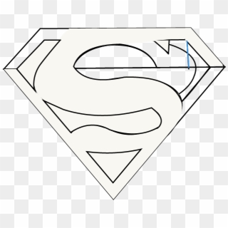 How To Draw Superman Logo Easy Step By Drawing Guides - Emblem Clipart
