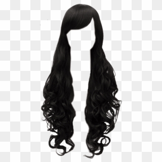 Black Hair Png Photo - Black Hair Wig Transparent Clipart