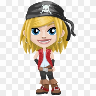 Dea The Sea Child - Girl Pirate Cartoon Png Clipart