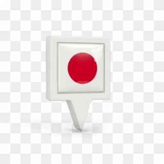 Illustration Of Flag Of Japan - Japan Icon Pin Clipart