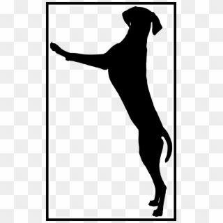 Banner Free Amazing Standing Playing Silhouette Of - Dog Standing Up Drawing Clipart