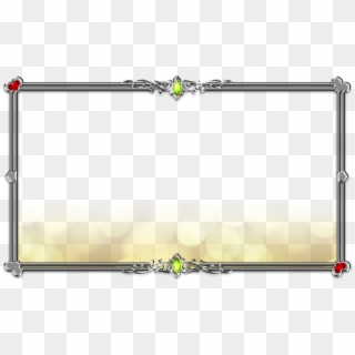 Silver Frame - Golden Frame Border Png Clipart