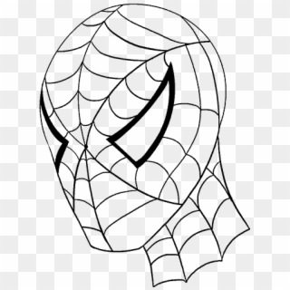 How To Draw Spiderman's Face Easy Drawing Guides - Draw Spiderman Clipart