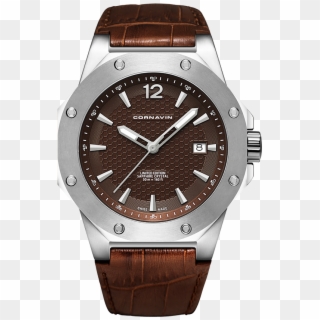 Brown Dial With Super Luminova On Hour And Minute Hands - Cornavin Downtown Clipart