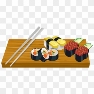This Free Icons Png Design Of Sushi On A Board Clipart