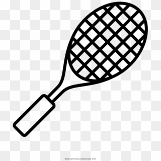 Tennis Racquet Coloring Page - Squash Racquet Crossed Clipart