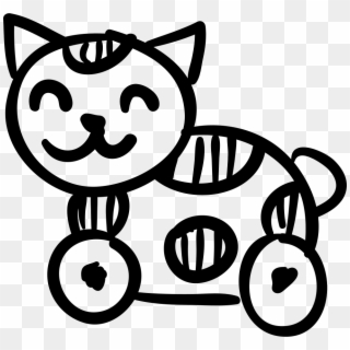 Cat Hand Drawn Toy Comments - Cat Icon Toys Clipart