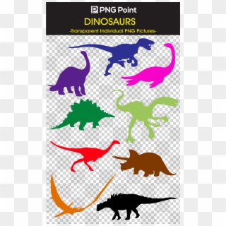 Silhouette Images, Icons And Clip Arts Of Variety Of - Transparent Background Dinosaur Vector Png