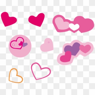 Clip Art Black And White Library Pink Cute Heart Shaped - Love Pink Vector Png Transparent Png