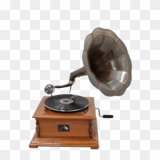 Gramophone Top View - Fonógrafo En La Segunda Revolucion Industrial Clipart