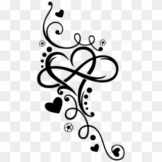 Heart Infinity Tattoo Henna T-shirt Arabesque Motif - Strength And Resilience Symbol Tattoo Clipart