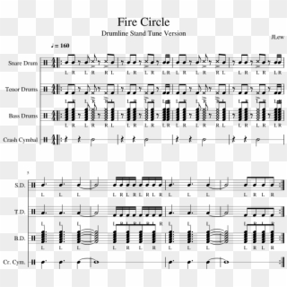 Fire Circle Piano Tutorial - Sheet Music Clipart