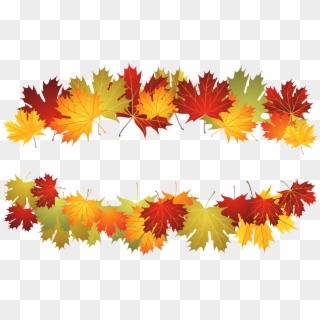 Fall Deco Leafs Png Clipart Picture - Maple Leaves Background Transparent Png